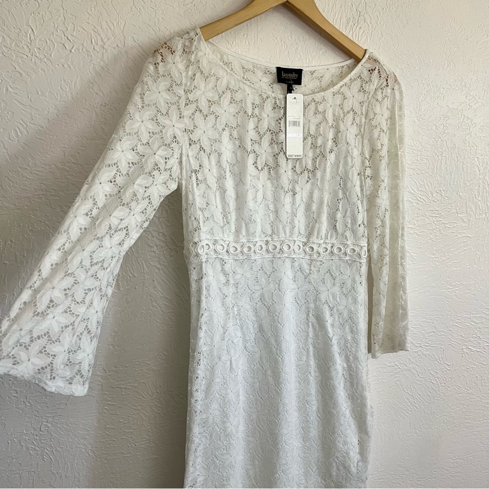 NWT Hawaiian White Lace Mini Dress Size 6 / small